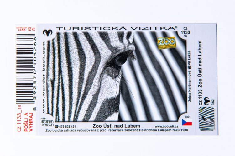 Turistická vizitka - Turistická vizitka: zebra Hartmannova